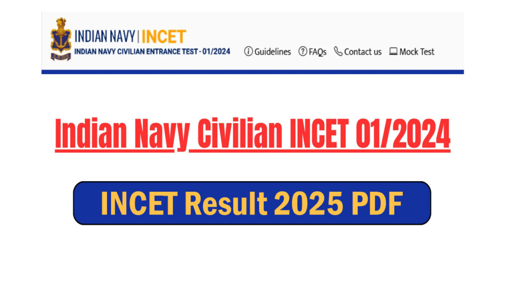 Indian Navy INCET Result 2025